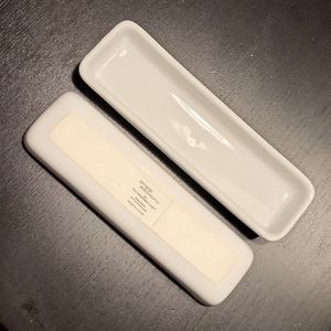 (2)Simple Additions small tray servers, 8"x2"